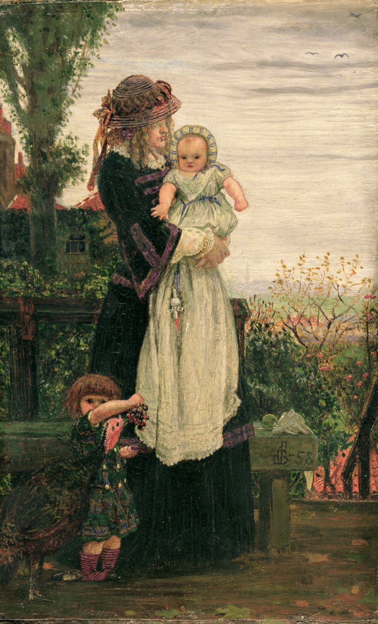 Buiten de stad door Ford Madox Brown