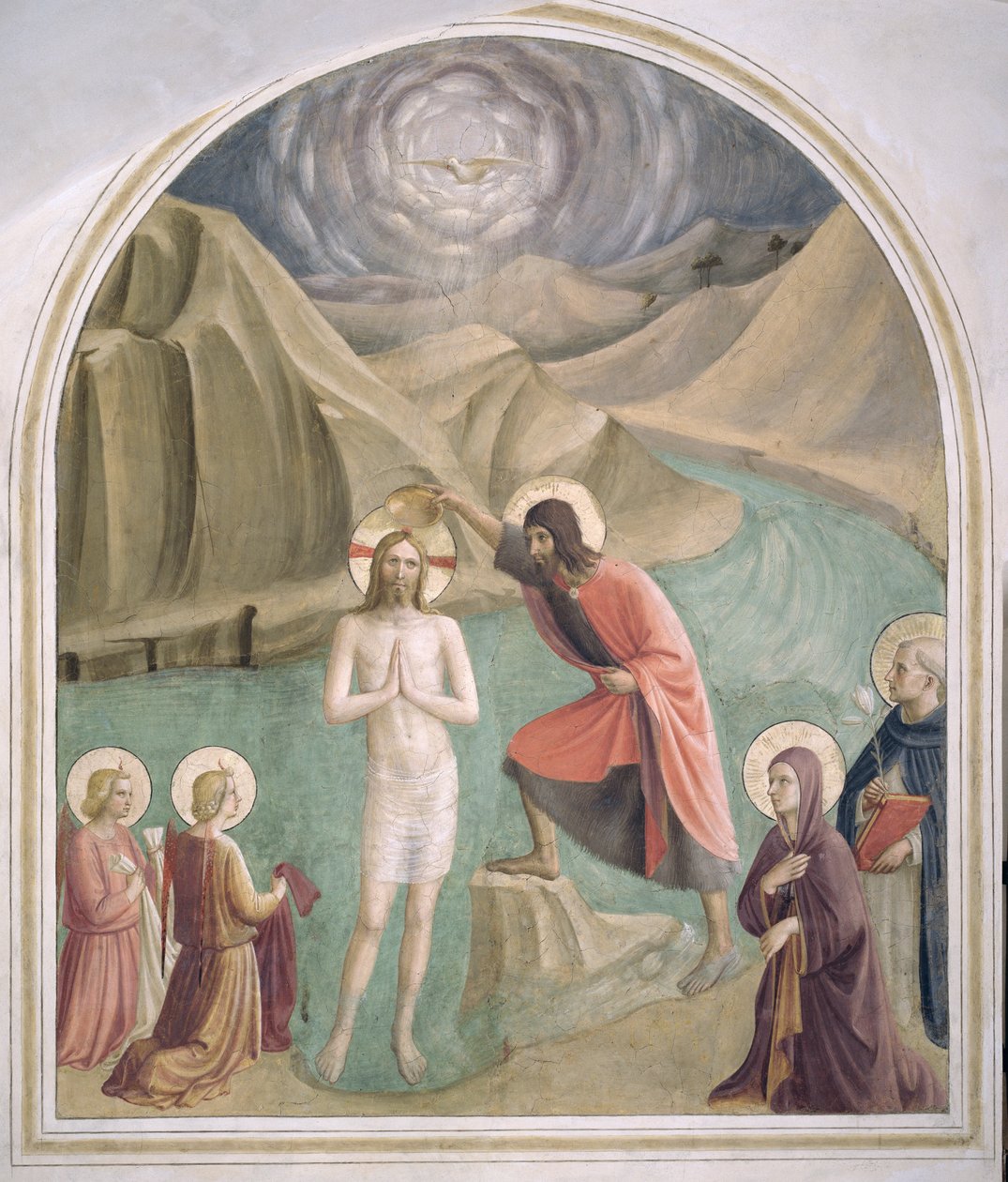 De doop van Christus door Fra Angelico