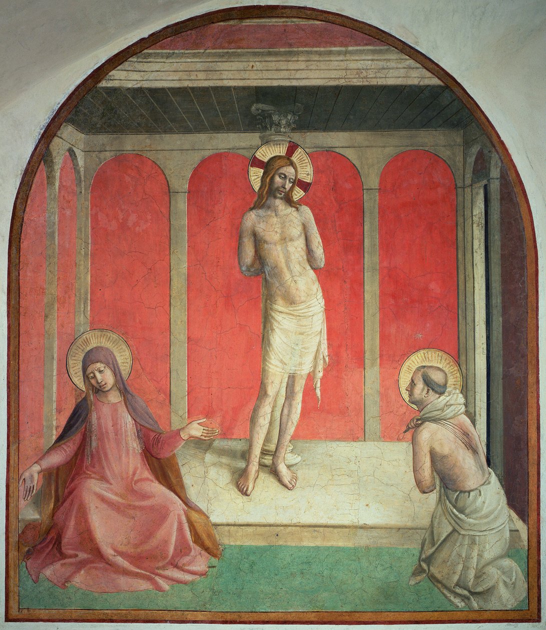 De geseling, 1442 door Fra Angelico