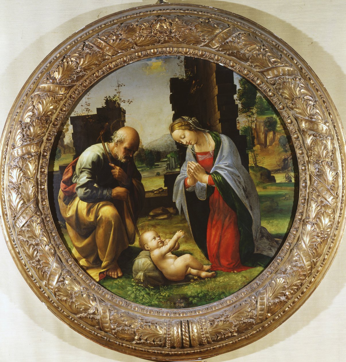 Aanbidding van het Kind, c.1499 door Fra Bartolommeo