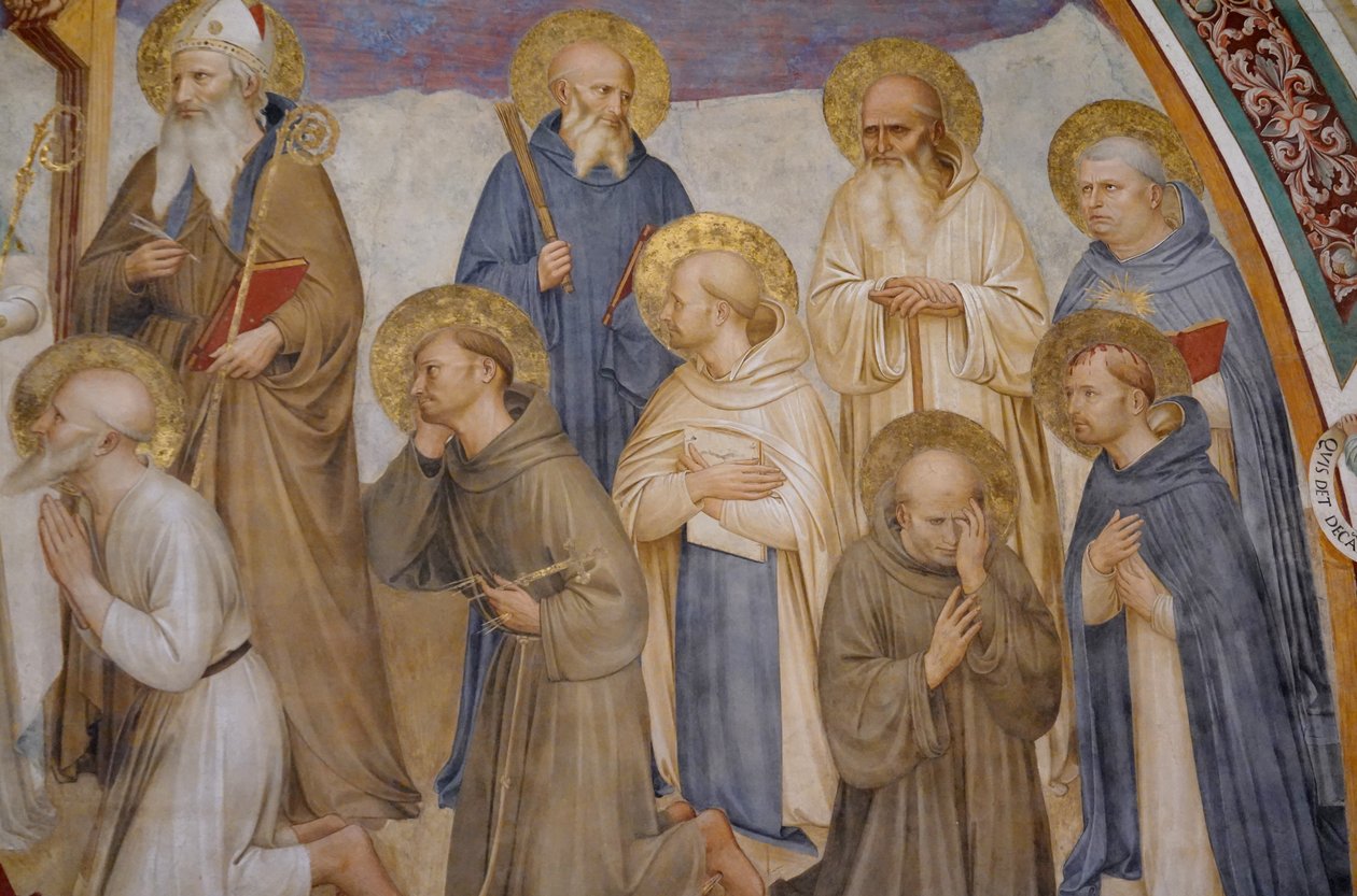Kruisiging met heiligen door Fra Angelico