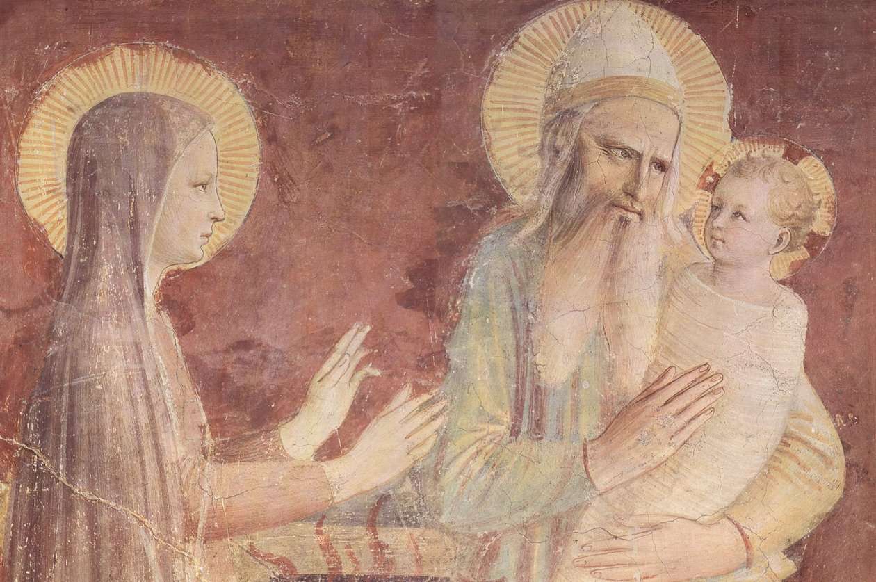 De presentatie in de tempel, detail door Fra Angelico