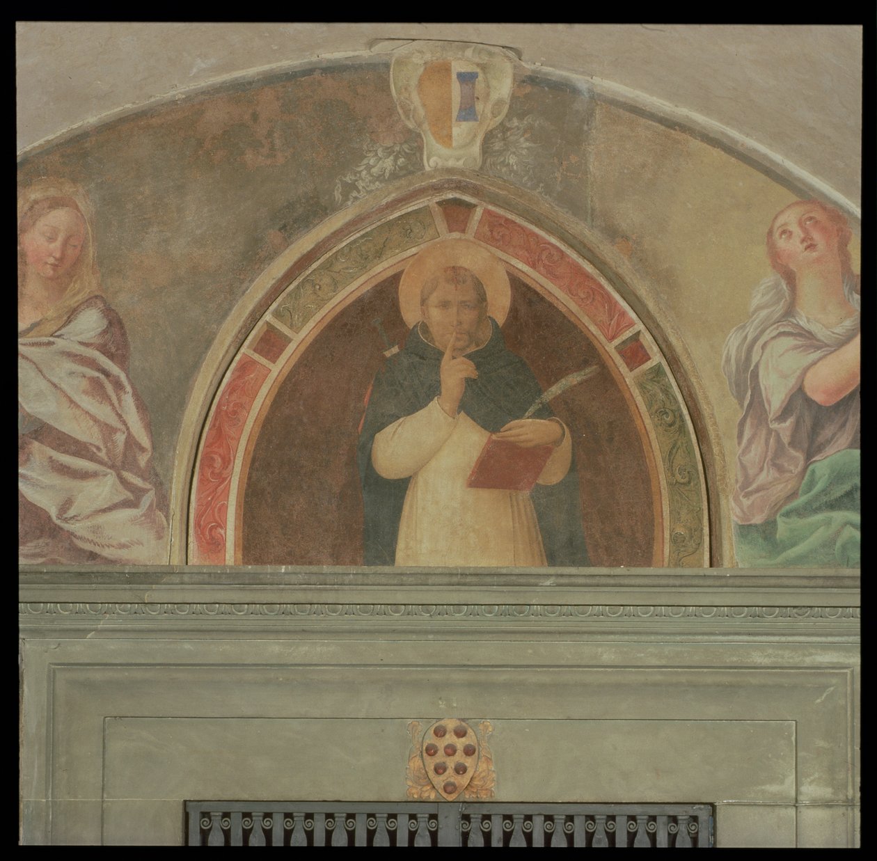 St. Petrus Martelaar vraagt om stilte door Fra Angelico