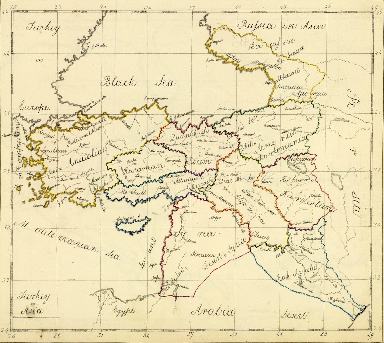 Turkije in Azië door Frances Bowen