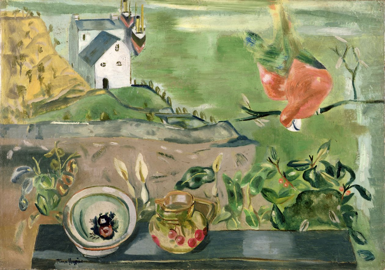 Vleugels boven water door Frances Hodgkins