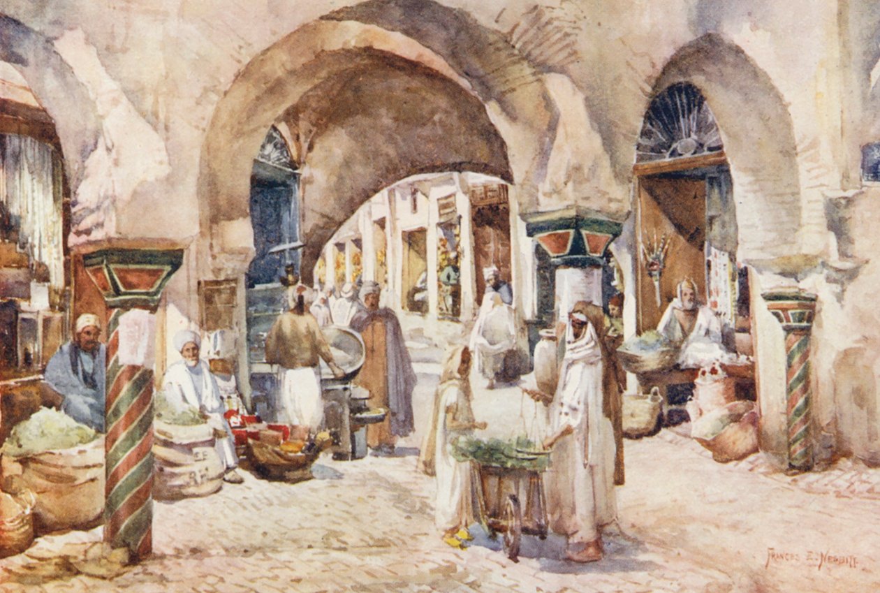 Souk el Attarin, Tunis door Frances Nesbitt