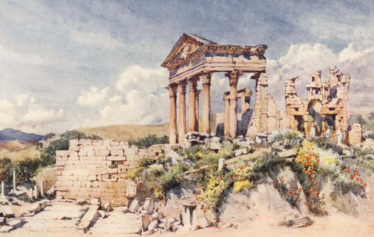 Tempel van Celestis, Dougga door Frances Nesbitt