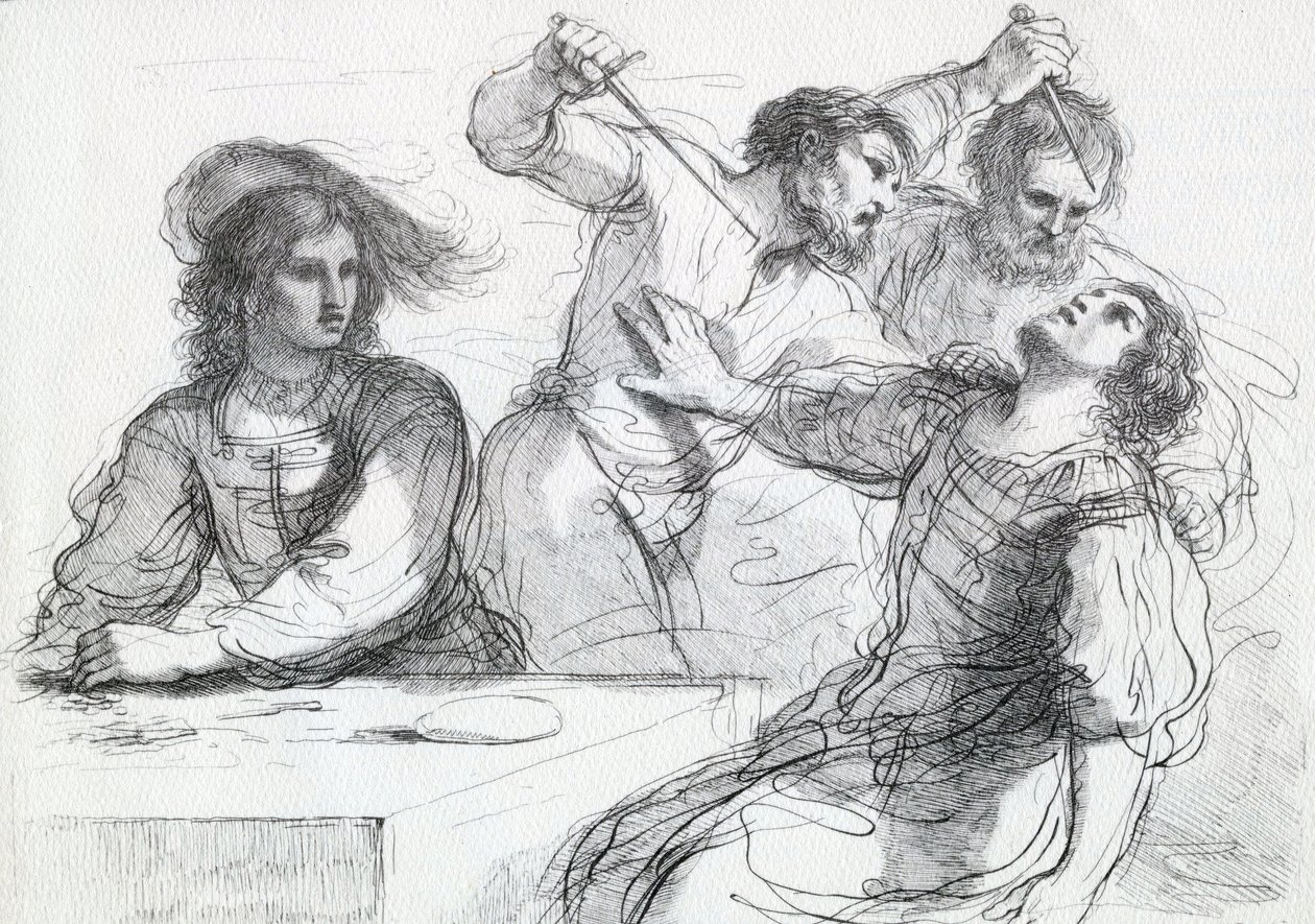 Ruzie over een spel, 1764 door Francesco Bartolozzi