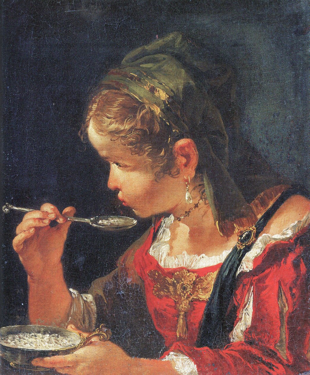 Meisje dat Pap Eet door Francesco Fontebasso