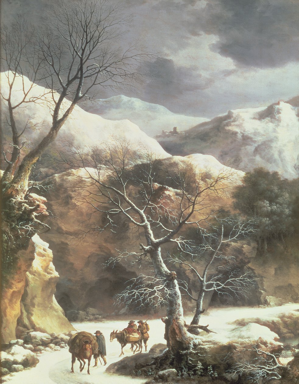 Winterlandschap door Pier Francesco Foschi