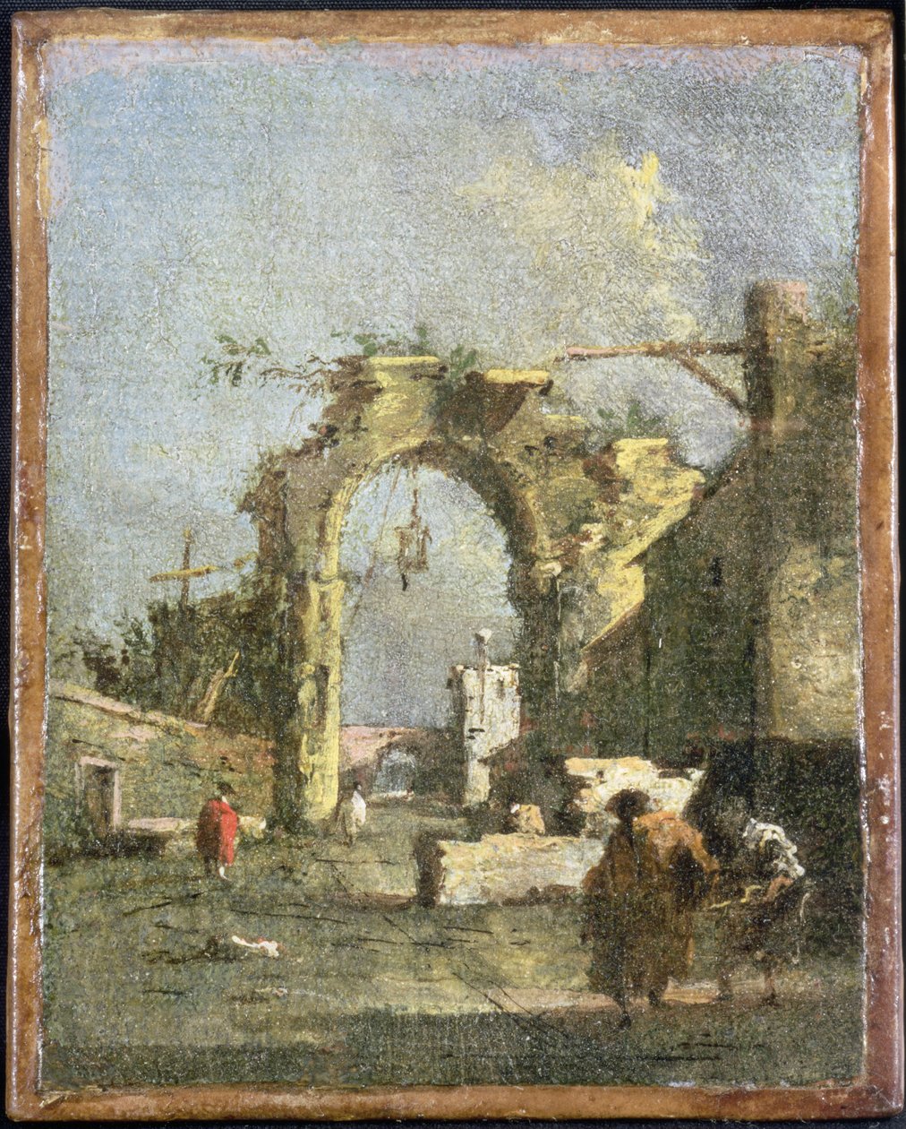 Een Capriccio - Ruïnes, 18e eeuw door Francesco Guardi