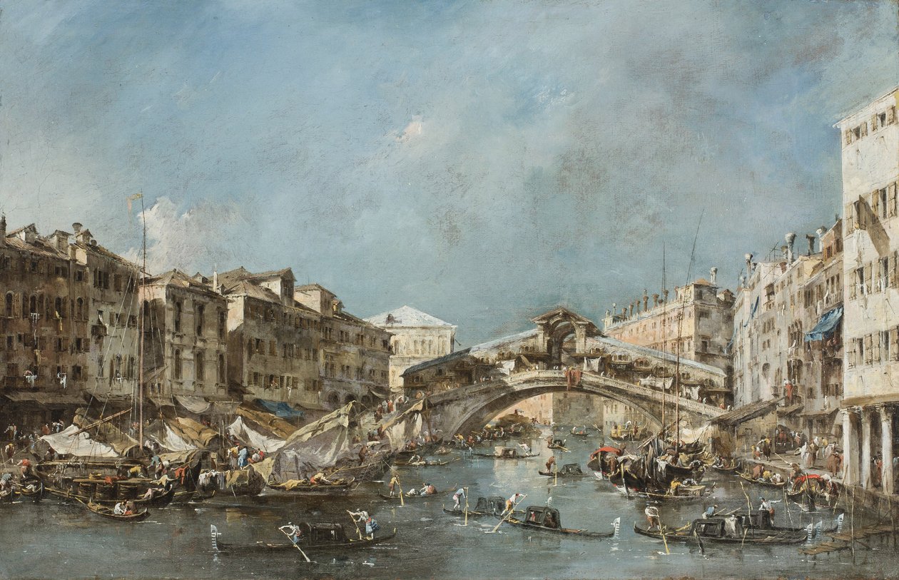 De Rialtobrug, c.1775 door Francesco Guardi