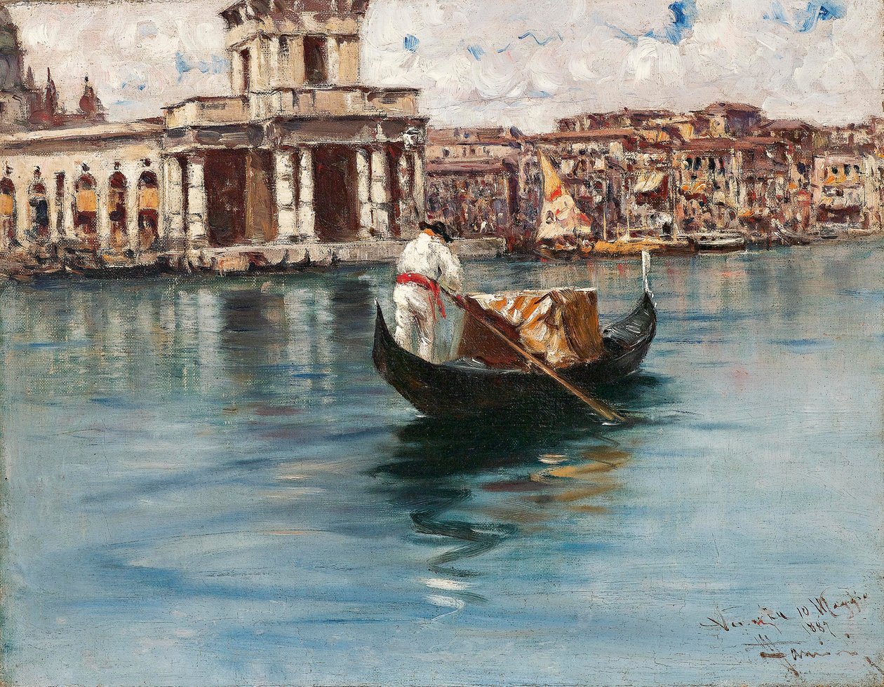 Venetië, Canal Grande door Francesco Mancini