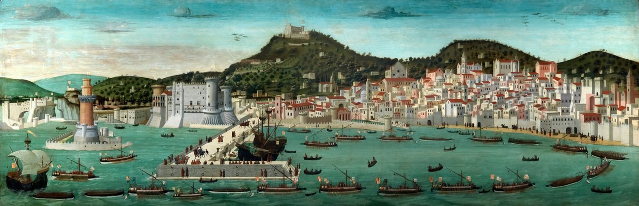 De Tavola Strozzi, 1472-3 (tempera op paneel) door Francesco Rosselli