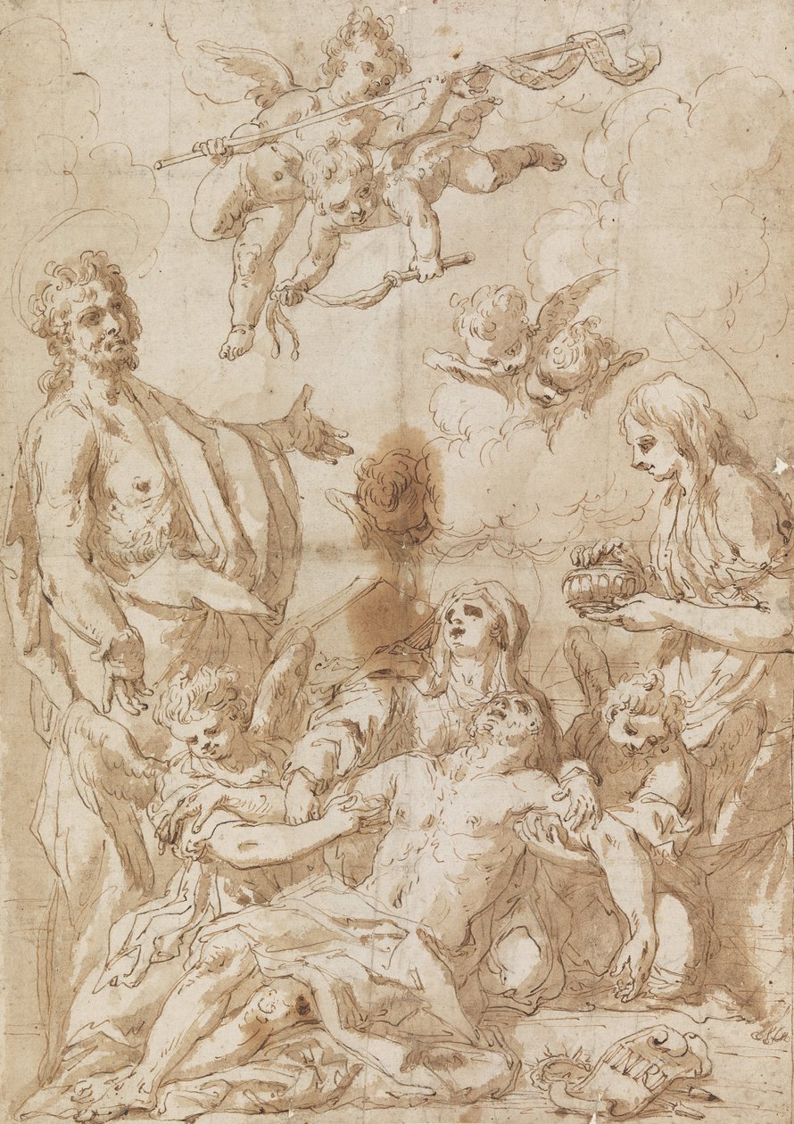 Rouw over Christus door Francesco Saverio Mergolo