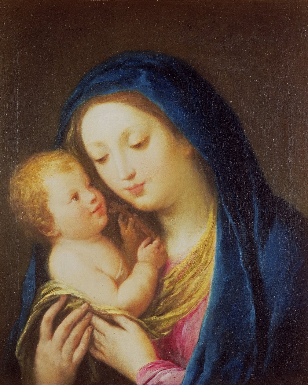 Madonna en Kind door Francesco Zuccarelli