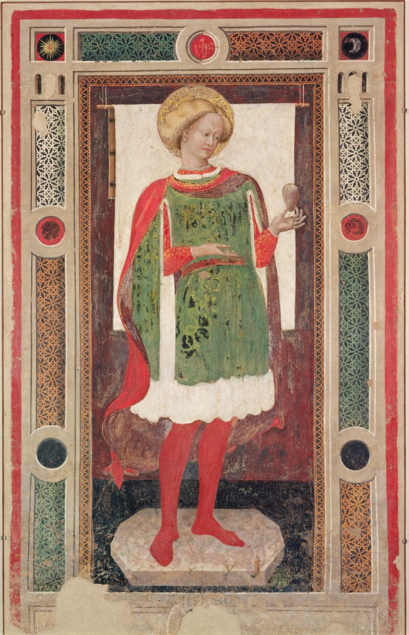 Sint Ansanus door Francesco di Antonio di Bartolomeo