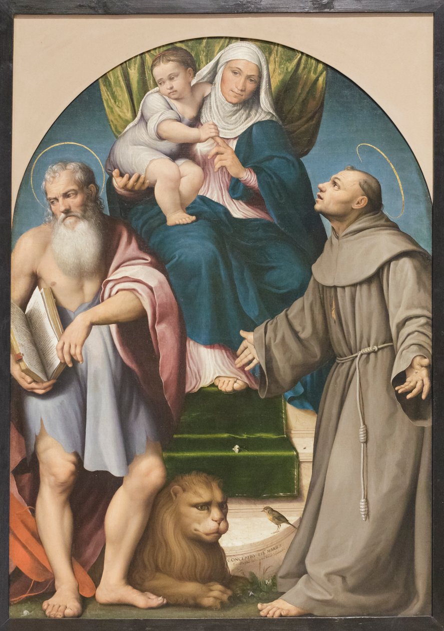 Altaarstuk van Sint Anna door Francesco (1549 92) Bassano