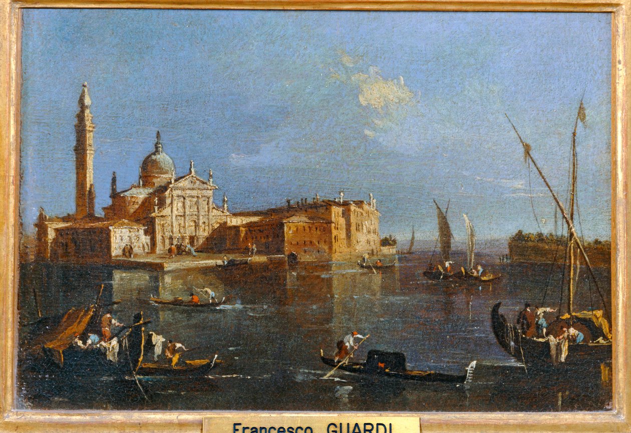 San Giorgio Maggiore ... door Francesco (circle of) Guardi