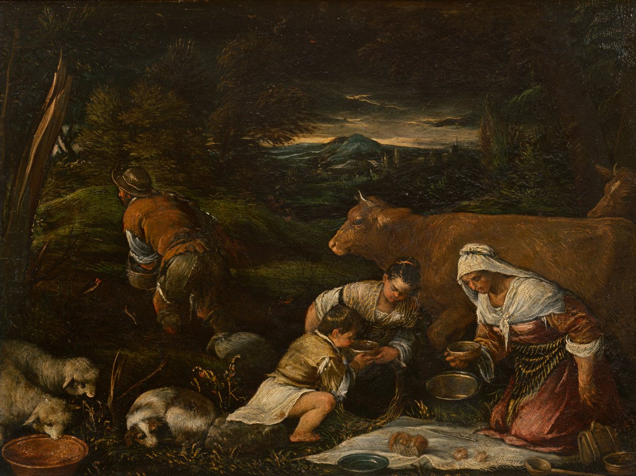 De Zaaier, 1575 door Francesco Bassano