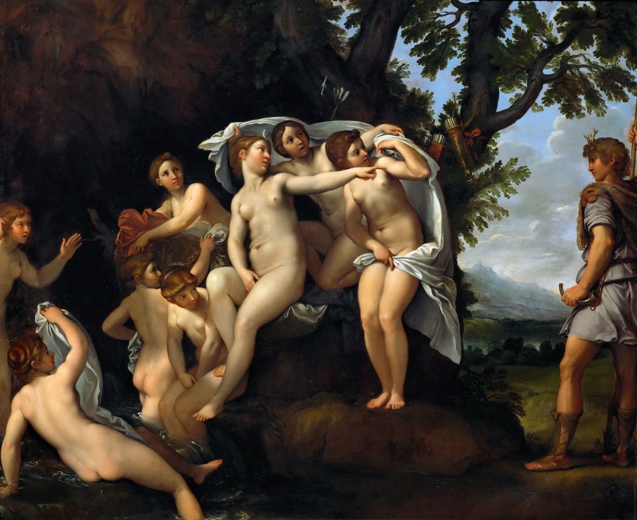 Diana en Actaeon, ca. 1617 door Francesco Albani