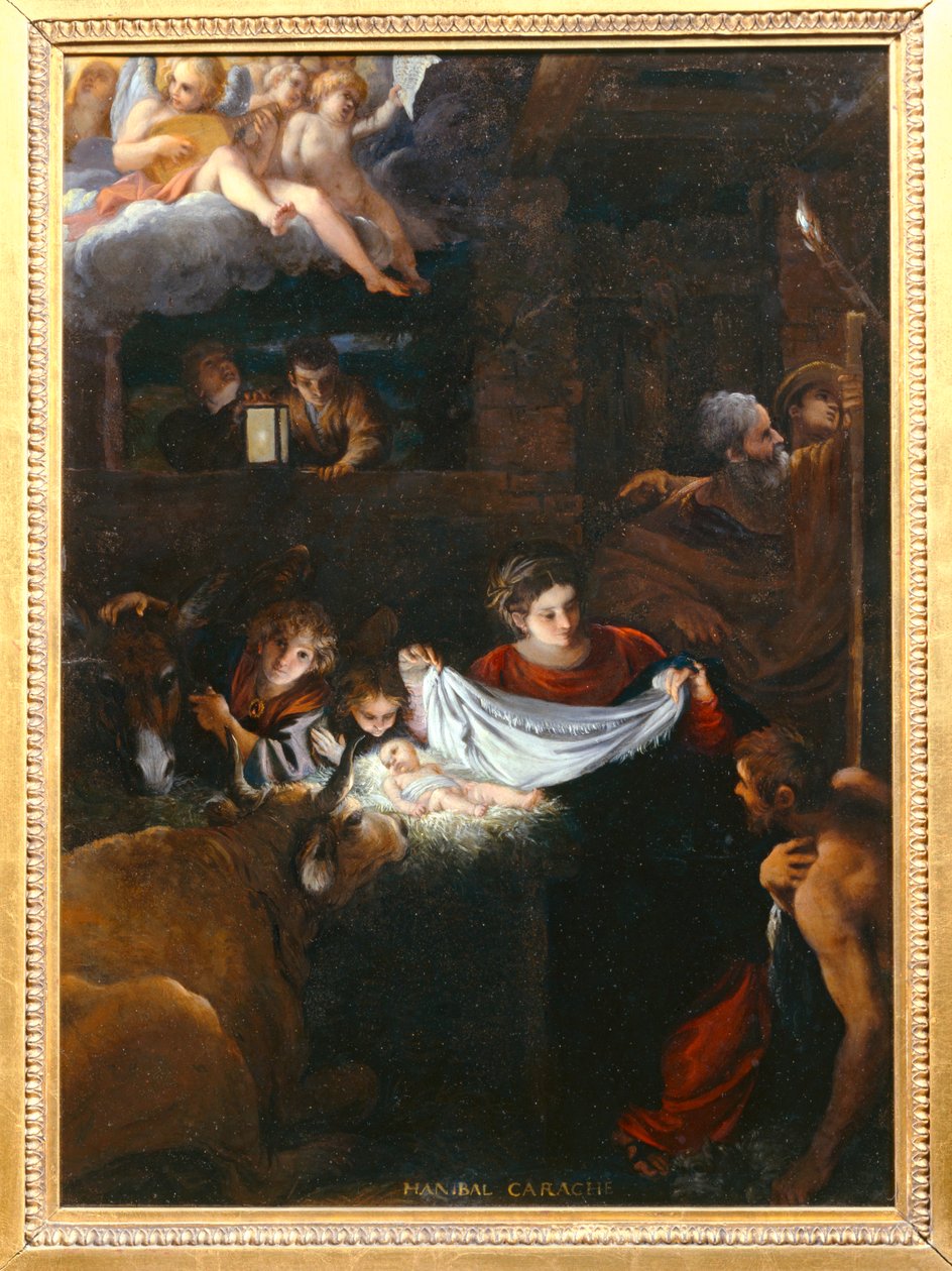 La Nativite - Geboorte ... door Francesco Albani