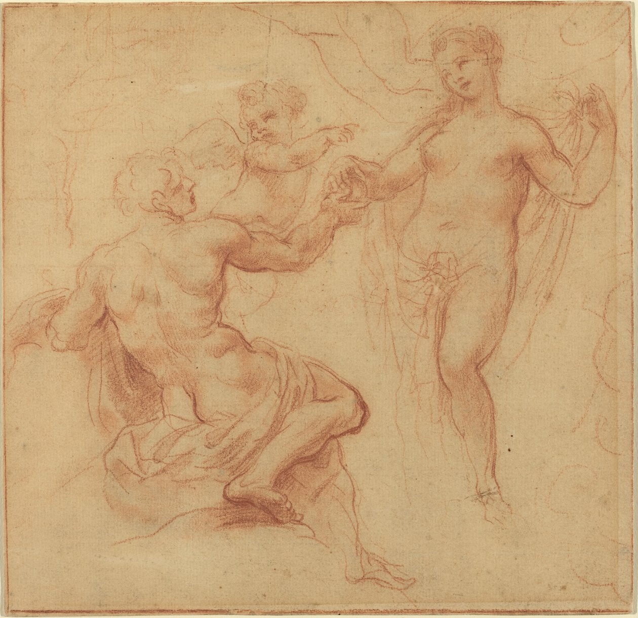 Parijs Geeft de Appel aan Venus door Francesco Albani
