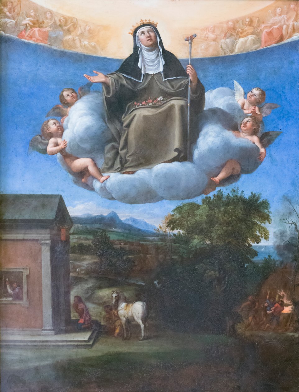 St. Elizabeth in glorie door Francesco Albani