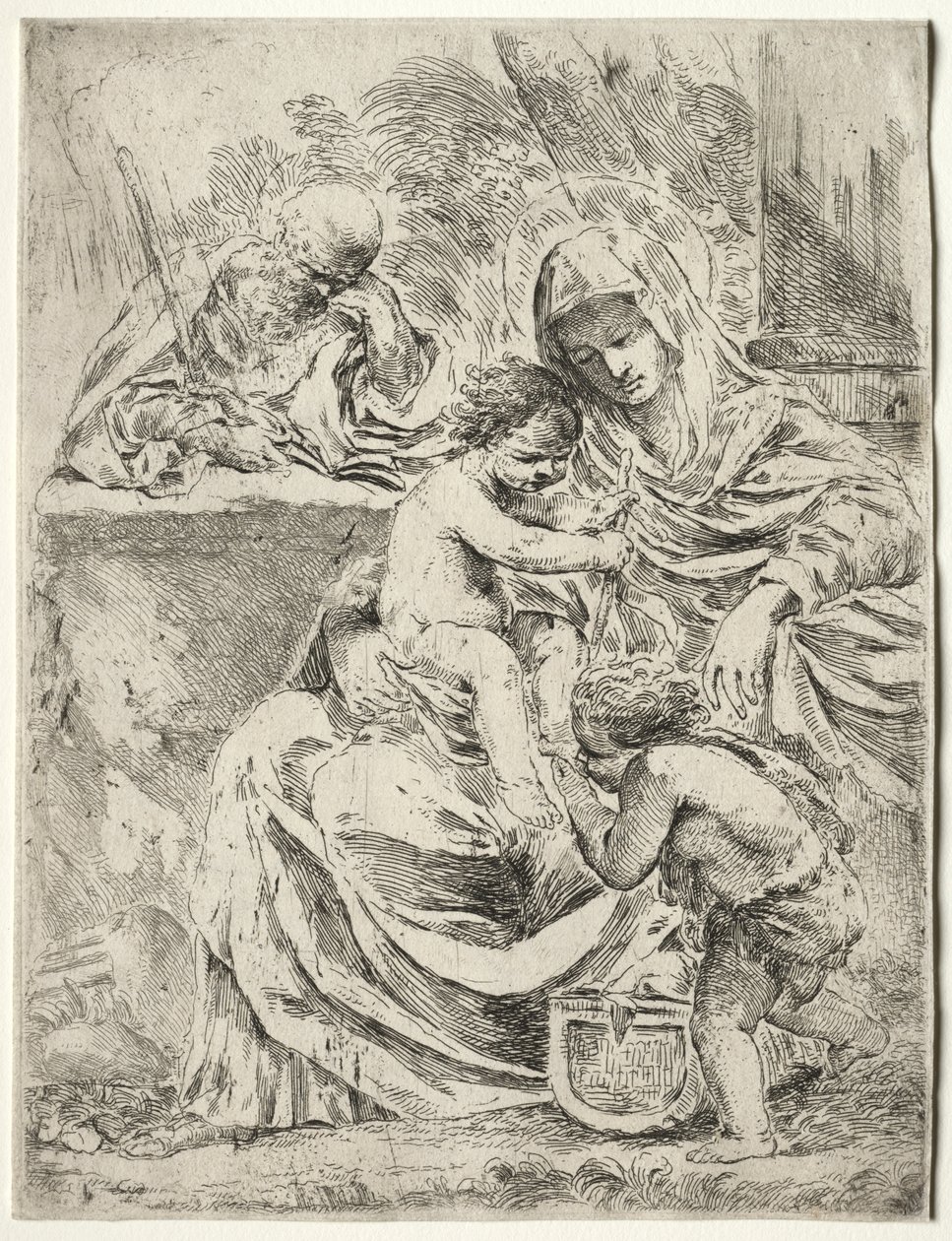 De Heilige Familie door Francesco Amato