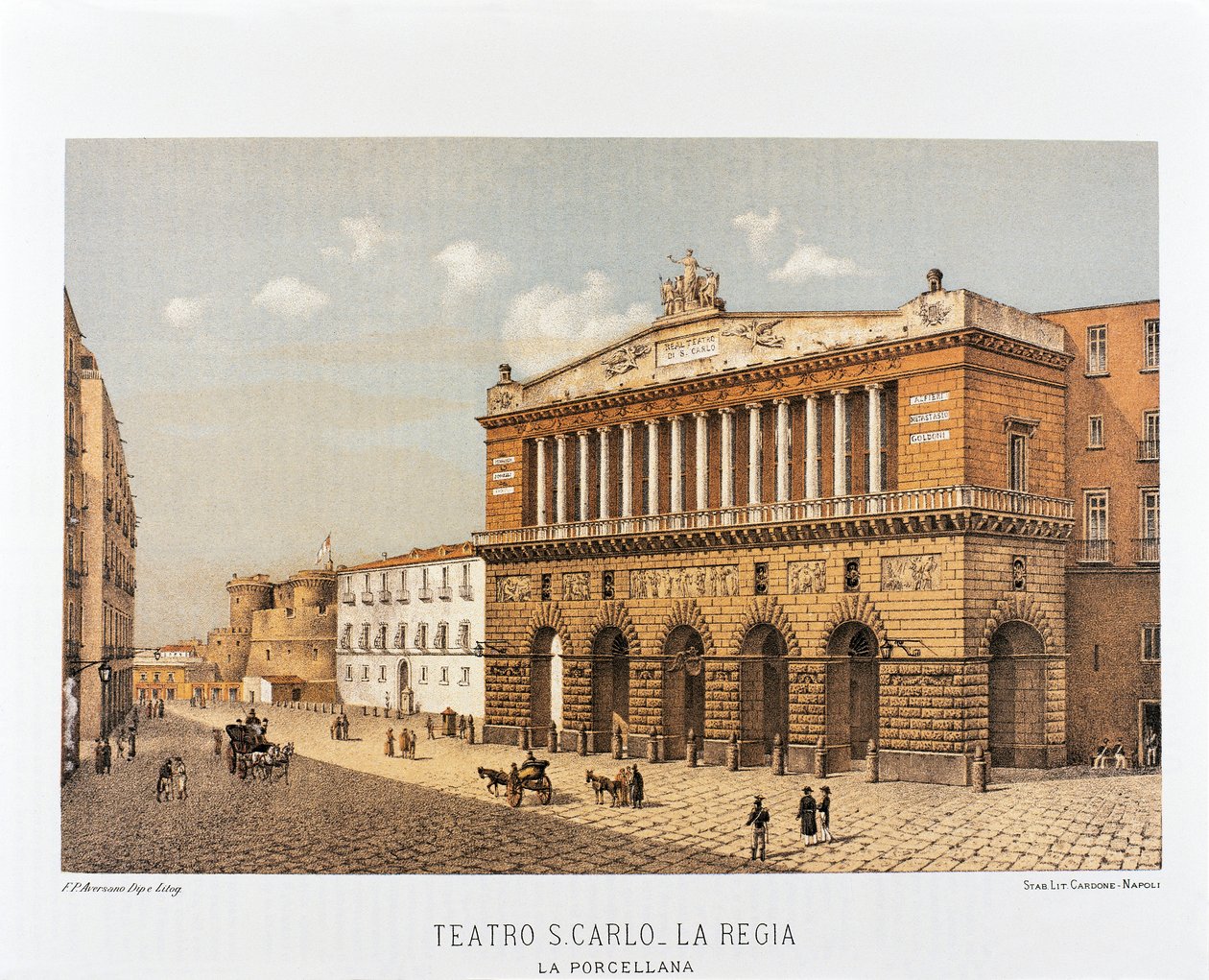 Italië, Napels, San Carlo Theater door Francesco Aversano