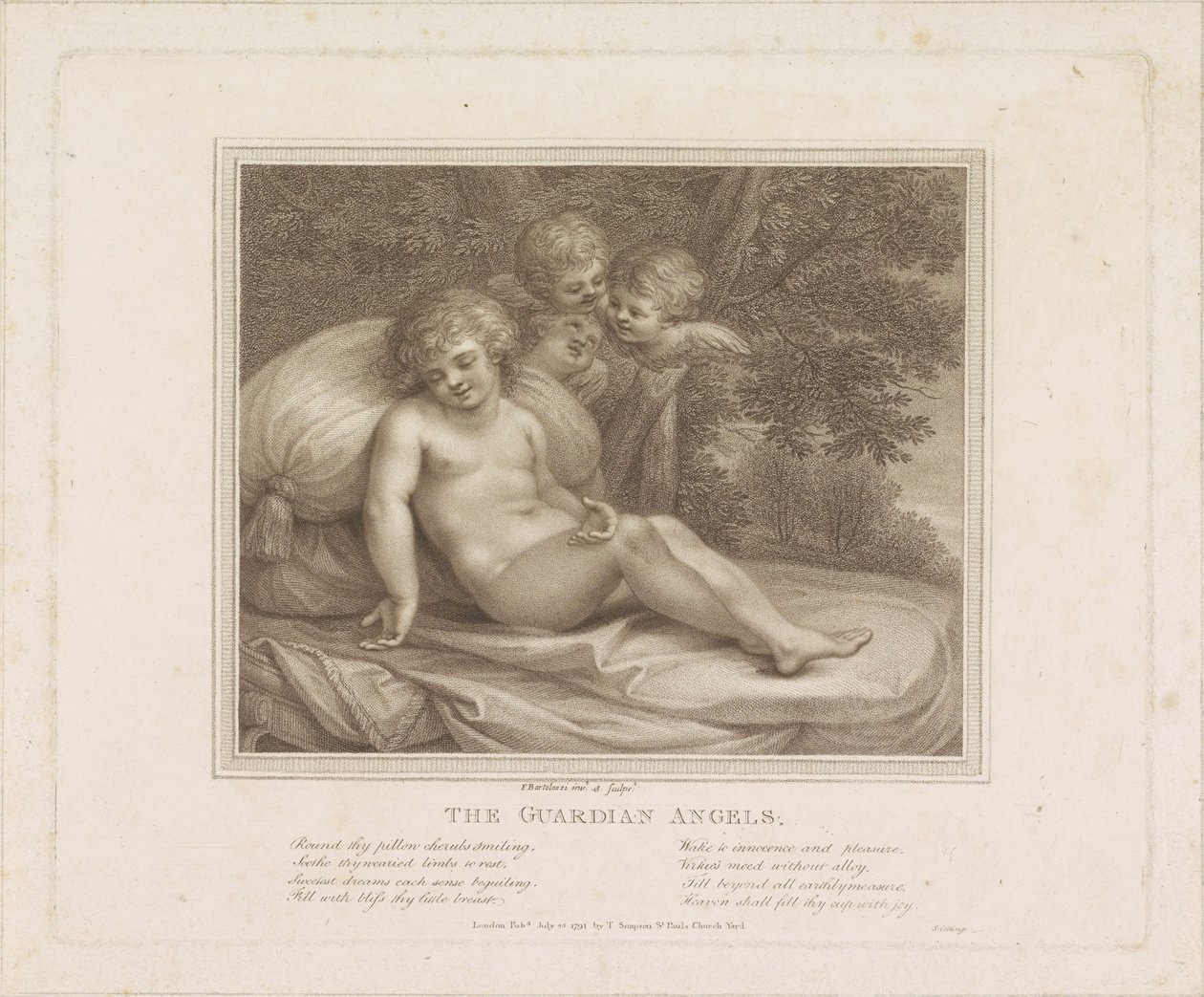 Beschermengelen door Francesco Bartolozzi