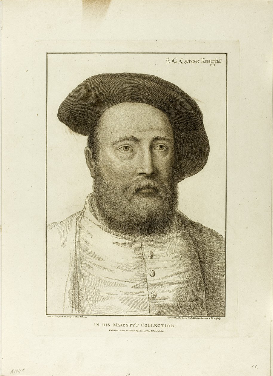 S.G. Carow, ridder door Francesco Bartolozzi