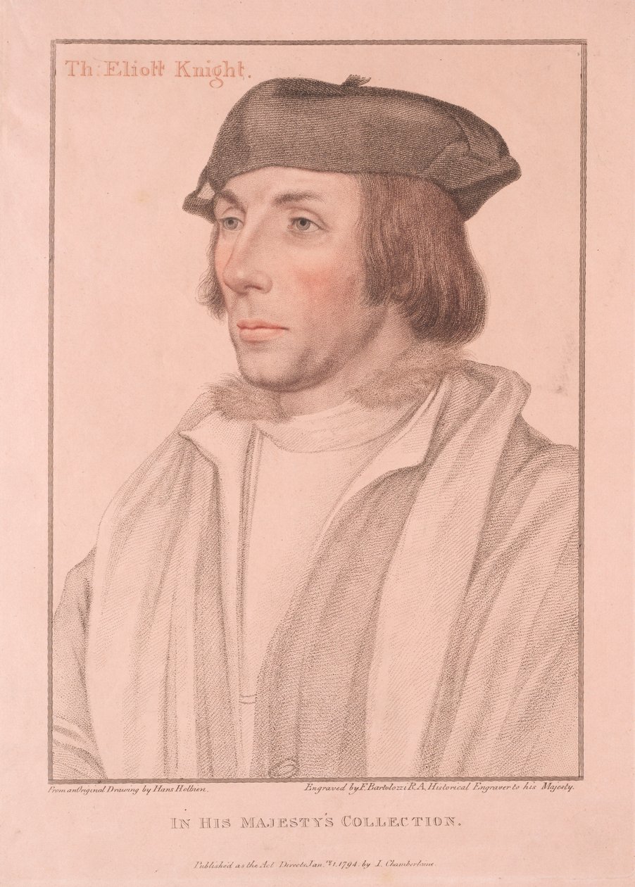 Sir Thomas Eliott door Francesco Bartolozzi