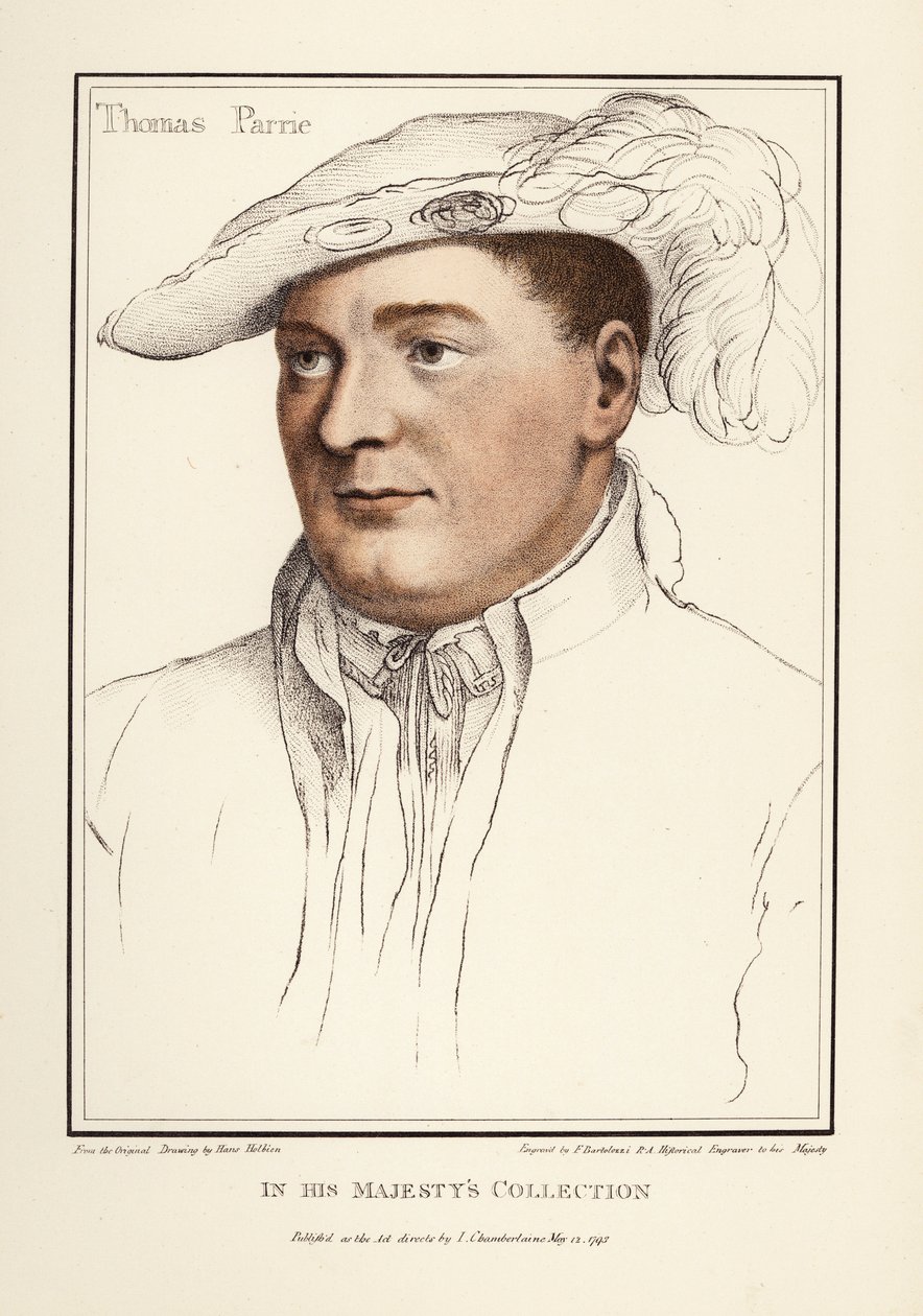 Sir Thomas Parry (1515-1560) door Francesco Bartolozzi