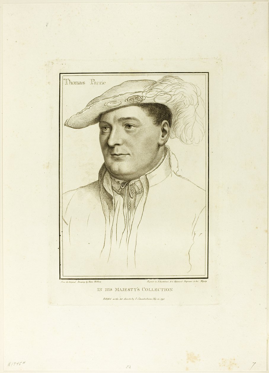 Sir Thomas Parry door Francesco Bartolozzi