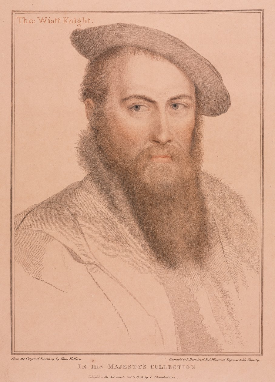 Sir Thomas Wyatt door Francesco Bartolozzi