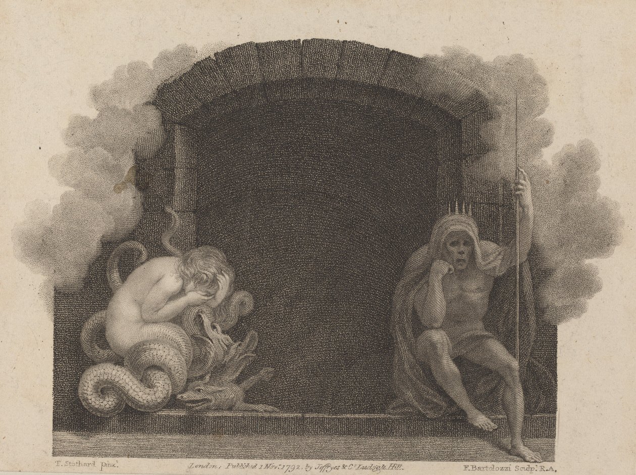 Het graf van de dood door Francesco Bartolozzi