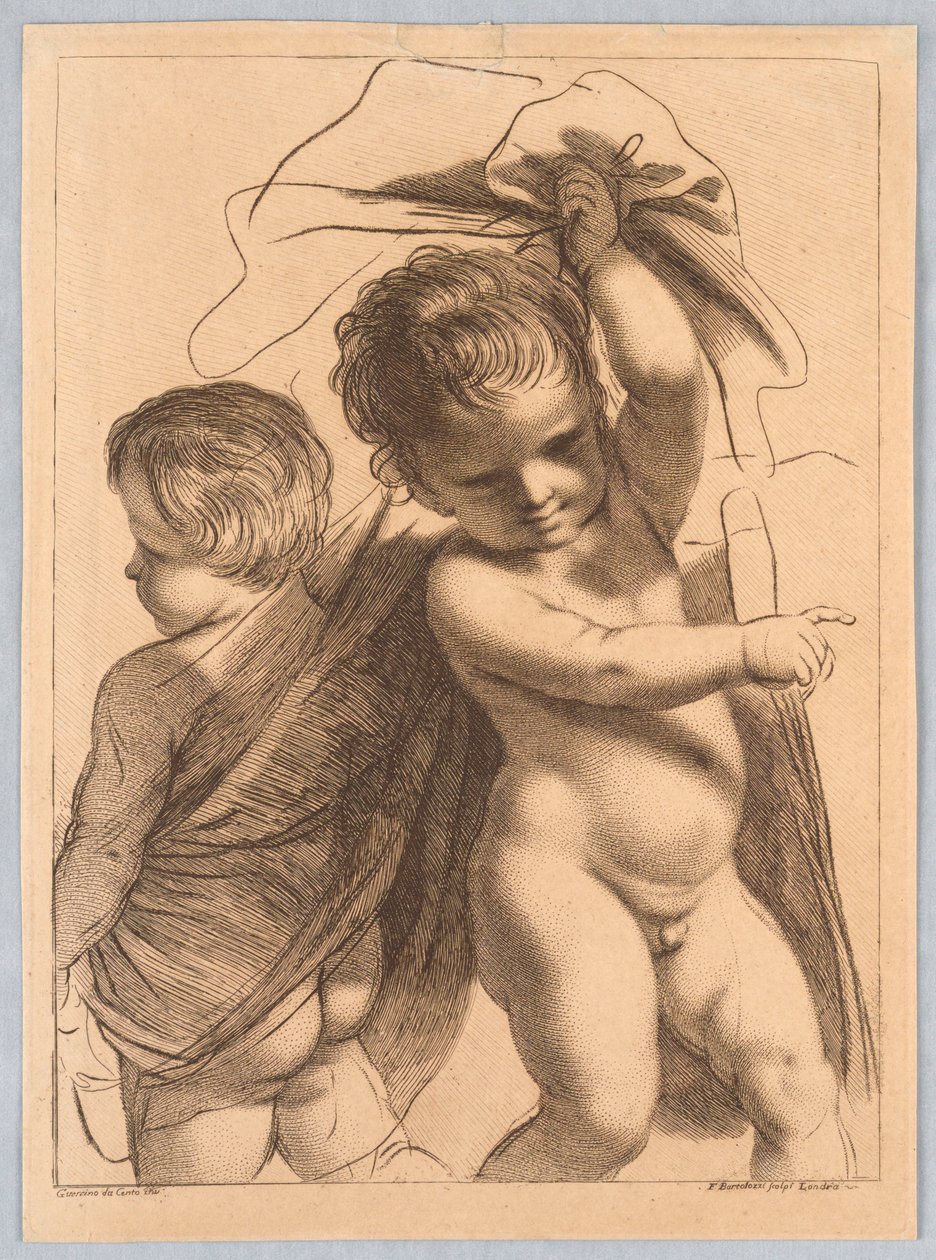 Twee jongens door Francesco Bartolozzi