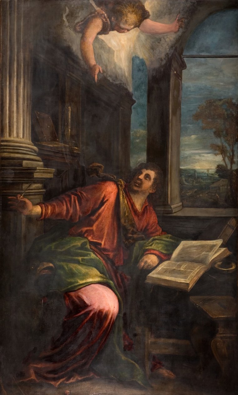 St. Johannes de Goddelijke, 1592 door Francesco Bassano the Younger