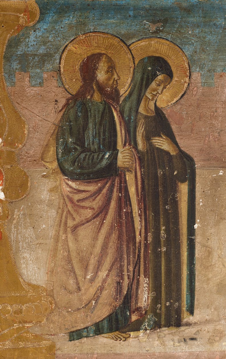 Heiligen Anna en Joachim door Francesco Botticini