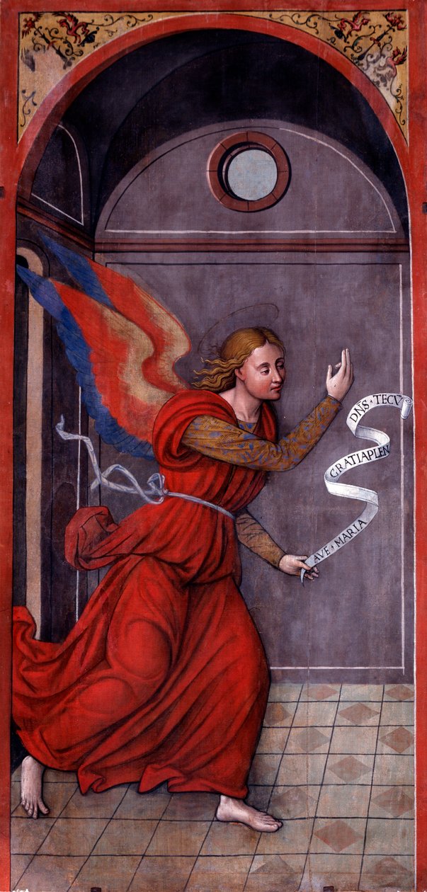 Aankondiging: Aartsengel Gabriël door Francesco Brea