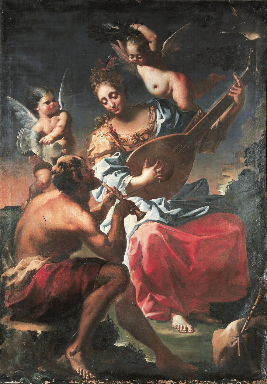 Allegorie van Muziek door Francesco Conti