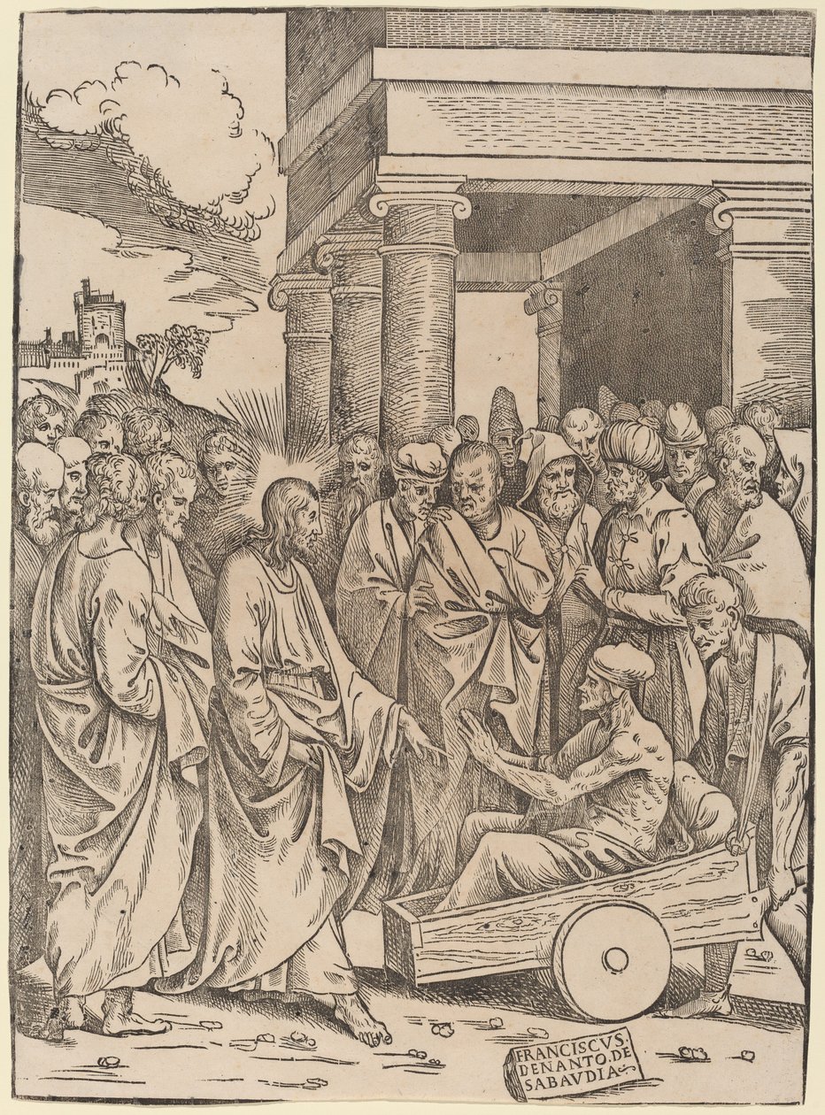 De Opwekking van Lazarus door Francesco Denanto