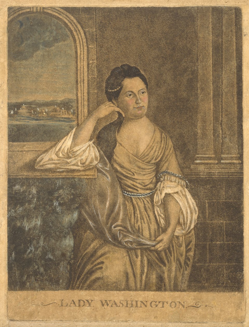 Lady Washington, c. 1776 door Francesco Fergola
