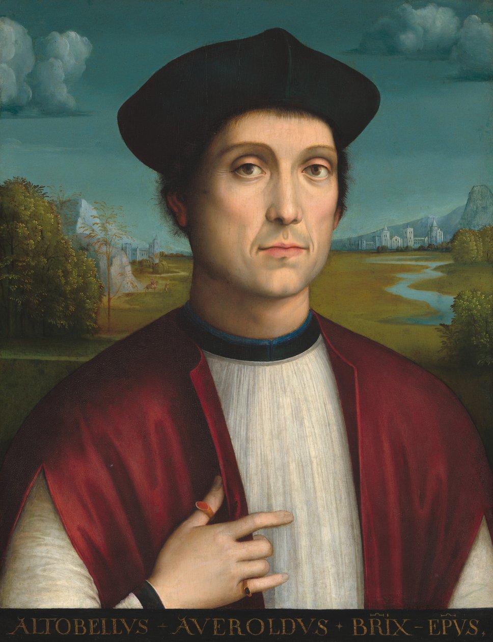 Bisschop Altobello Averoldo, ca. 1505 door Francesco Francia