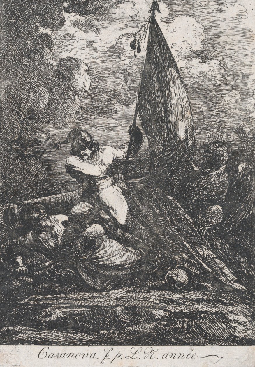 Slagveld door Francesco Giuseppe Casanova