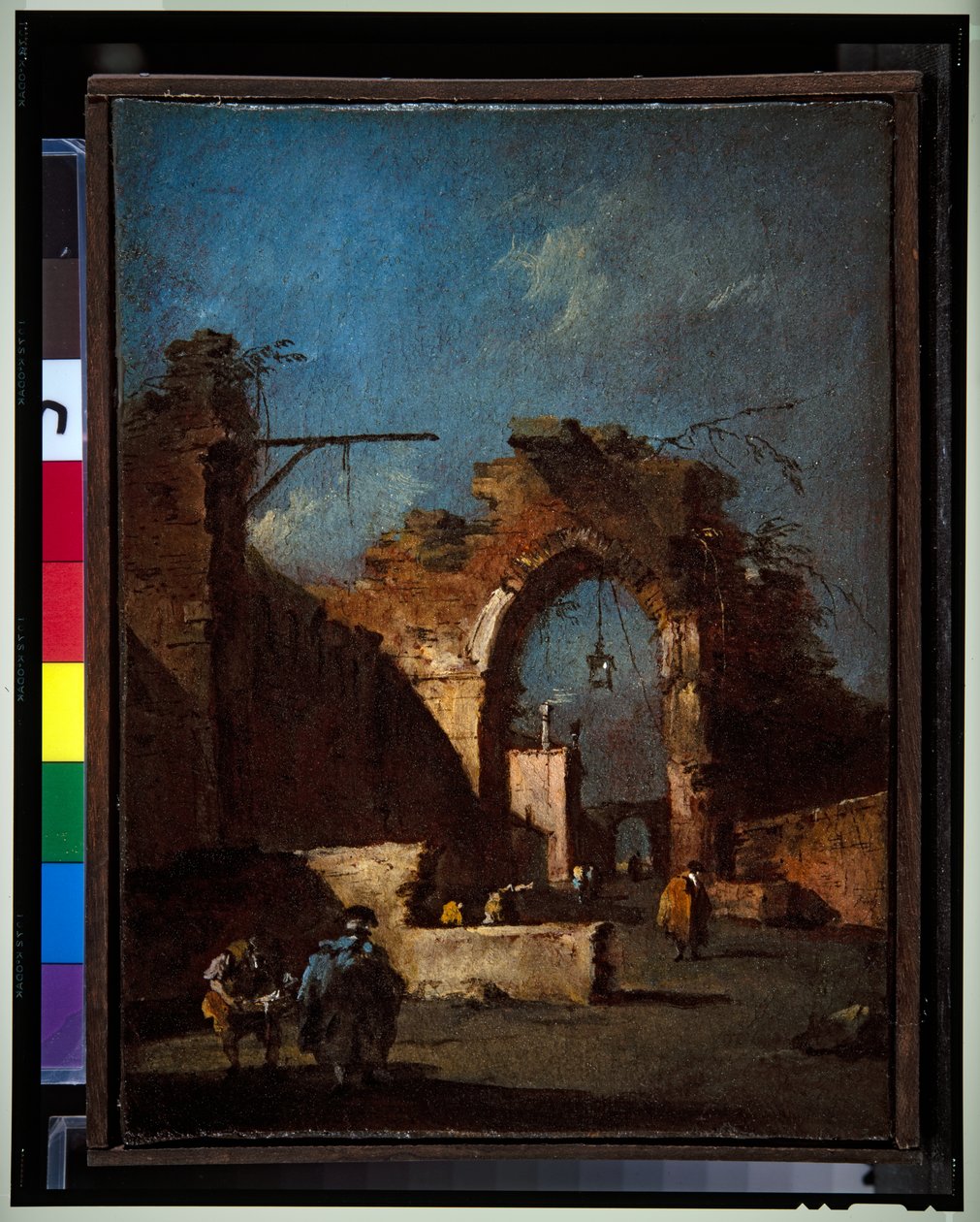 Een Capriccio Paar door Francesco Guardi