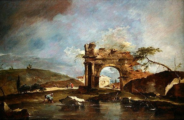 Capriccio door Francesco Guardi