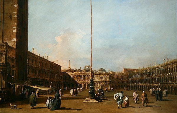 Het Piazza San Marco, Venetië door Francesco Guardi