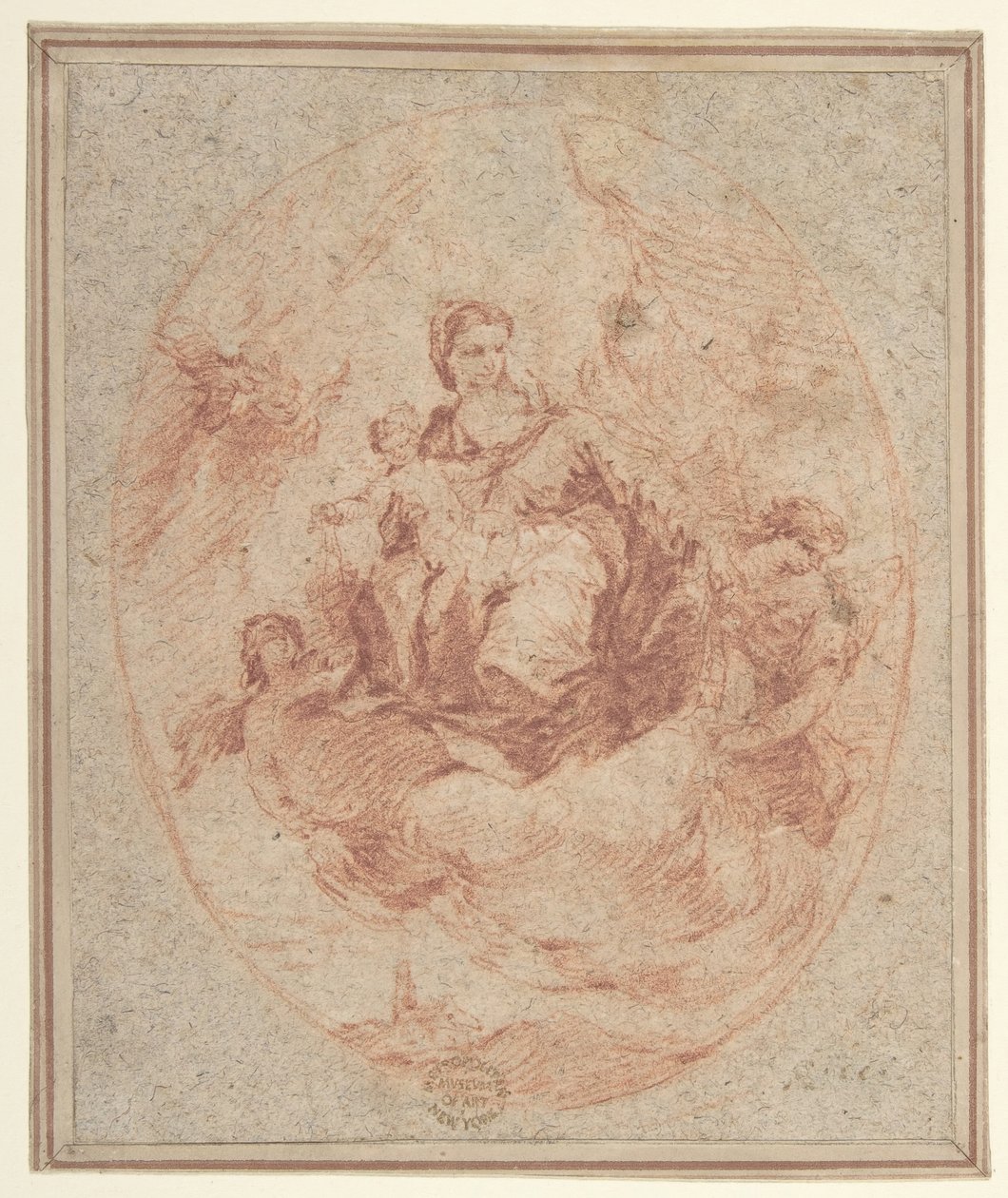 De Maagd en Kind met scapulieren, 1712-93 door Francesco Guardi.